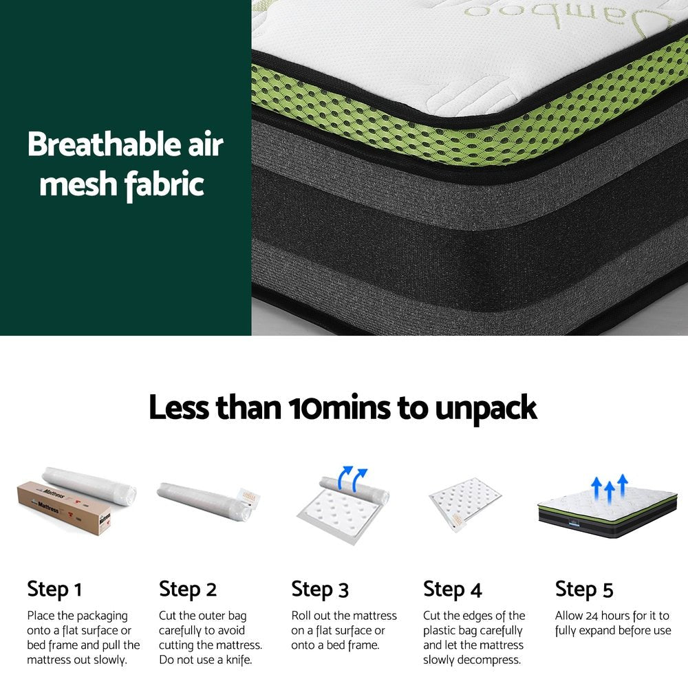 Mattress Cool Gel Foam 30cm Queen - Furniture > Mattresses > Queen Mattress - Rivercity House & Home Co. (ABN 18 642 972 209) - Affordable Modern Furniture Australia