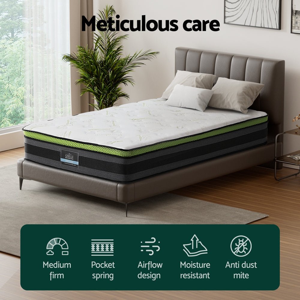 Mattress Cool Gel Foam 30cm Single - Furniture > Mattresses > Single Mattress - Rivercity House & Home Co. (ABN 18 642 972 209) - Affordable Modern Furniture Australia