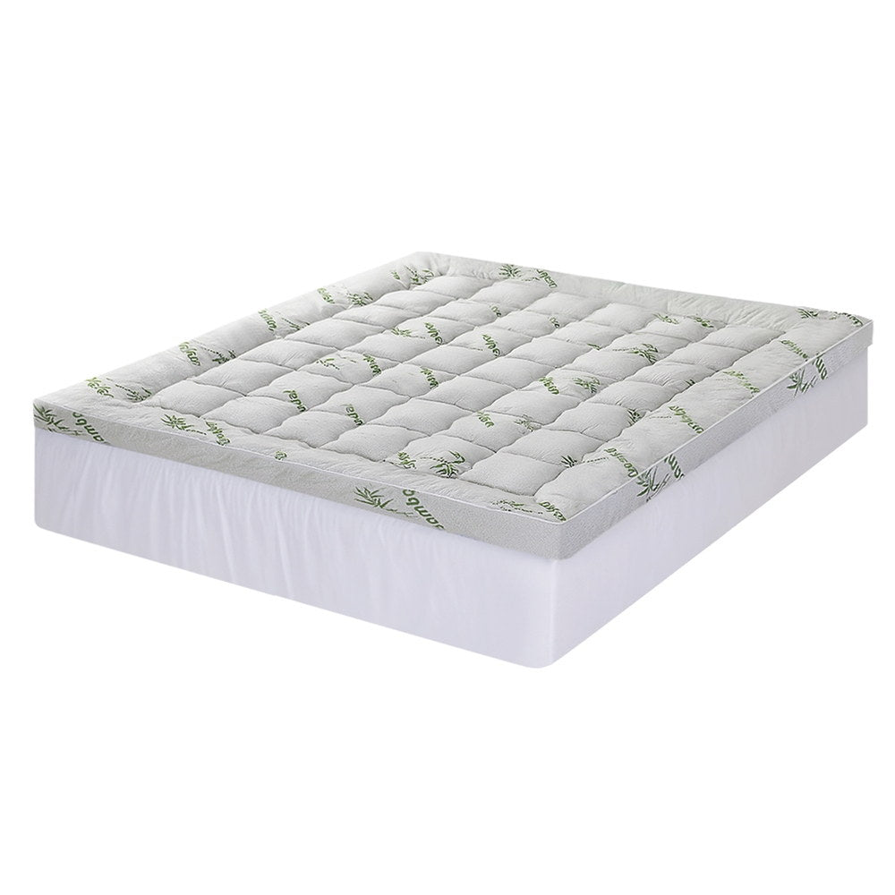 Mattress Topper 11cm Pillowtop toppers Bamboo King - Furniture > Mattresses > Mattress Toppers - Rivercity House & Home Co. (ABN 18 642 972 209) - Affordable Modern Furniture Australia