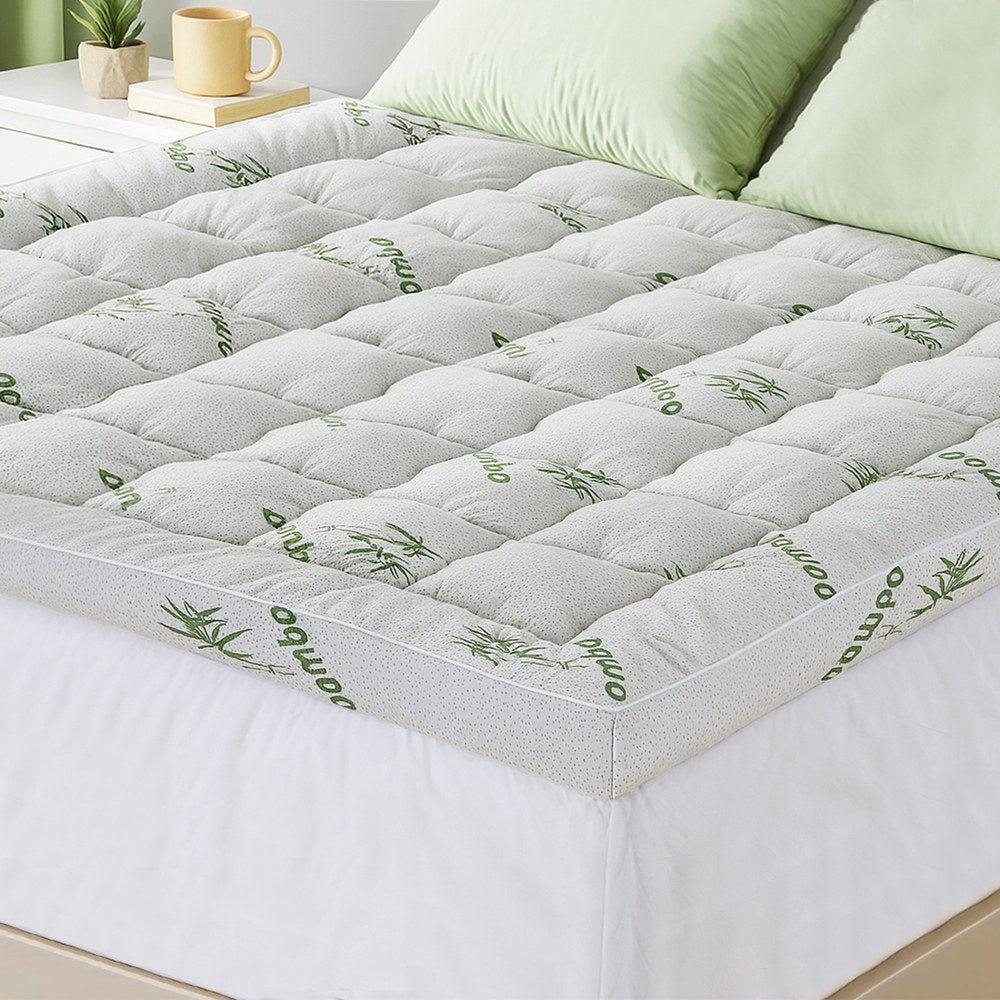 Mattress Topper 11cm Pillowtop toppers Bamboo King - Furniture > Mattresses > Mattress Toppers - Rivercity House & Home Co. (ABN 18 642 972 209) - Affordable Modern Furniture Australia