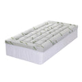 11cm Bamboo Pillowtop Mattress Topper King Single - Green & White