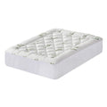 5cm Bamboo Pillowtop Mattress Topper Double - Green & White