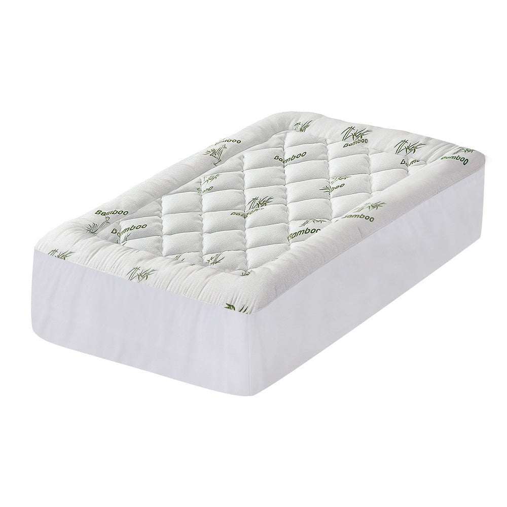 Mattress Topper 5cm Pillowtop toppers Bamboo King Single - Furniture > Mattresses > Mattress Toppers - Rivercity House & Home Co. (ABN 18 642 972 209) - Affordable Modern Furniture Australia