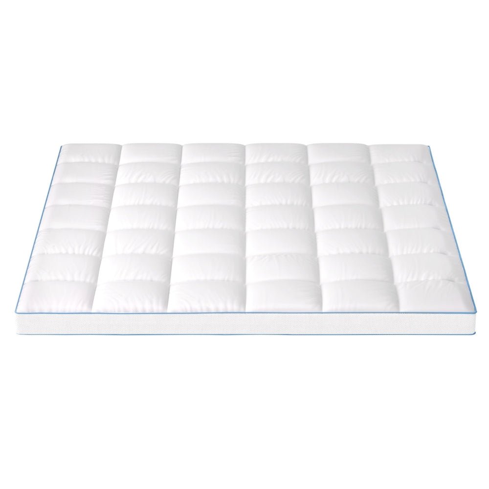 Mattress Topper Pillowtop Bamboo 10cm King - Furniture > Mattresses > Mattress Toppers - Rivercity House & Home Co. (ABN 18 642 972 209) - Affordable Modern Furniture Australia