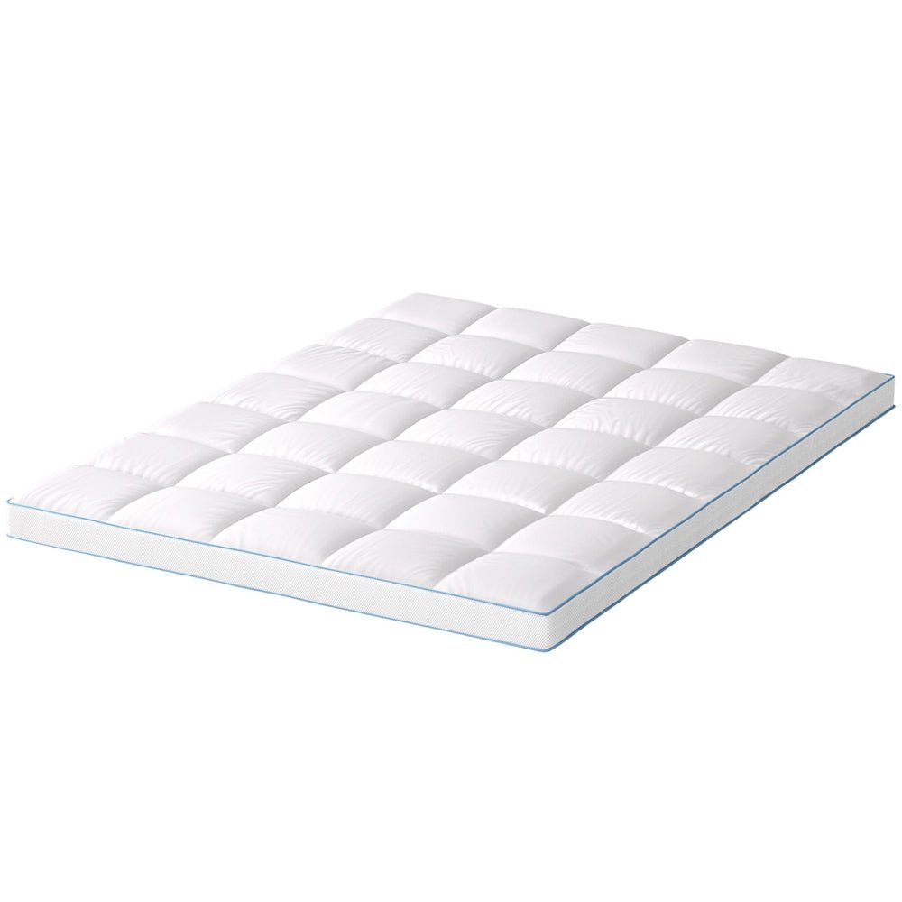 Mattress Topper Pillowtop Bamboo 10cm Queen - Furniture > Mattresses > Mattress Toppers - Rivercity House & Home Co. (ABN 18 642 972 209) - Affordable Modern Furniture Australia