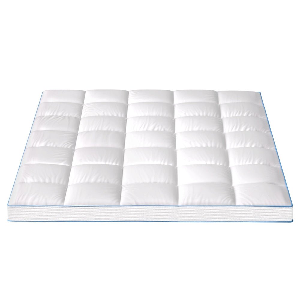 Mattress Topper Pillowtop Bamboo 10cm Queen - Furniture > Mattresses > Mattress Toppers - Rivercity House & Home Co. (ABN 18 642 972 209) - Affordable Modern Furniture Australia