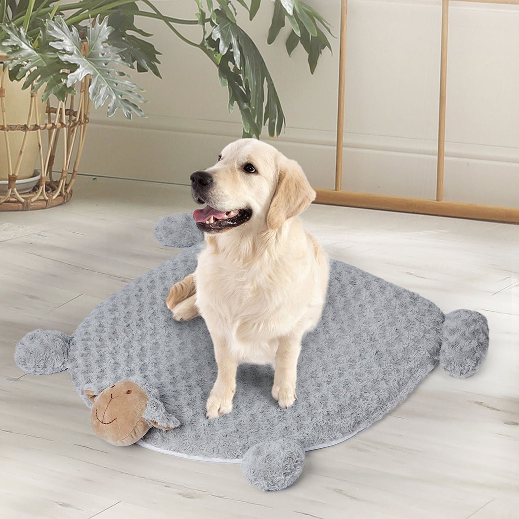 Medium Calming Pet Bed with Squeaky Toy - Grey - Rivercity House & Home Co. (ABN 18 642 972 209) - Affordable Modern Furniture Australia
