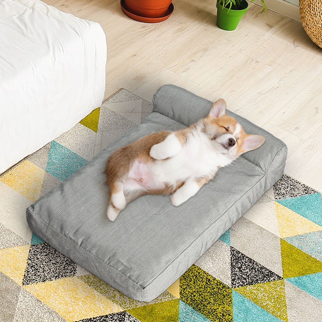 Medium Chew Proof Memory Foam Pet Bed - Grey - Rivercity House & Home Co. (ABN 18 642 972 209) - Affordable Modern Furniture Australia