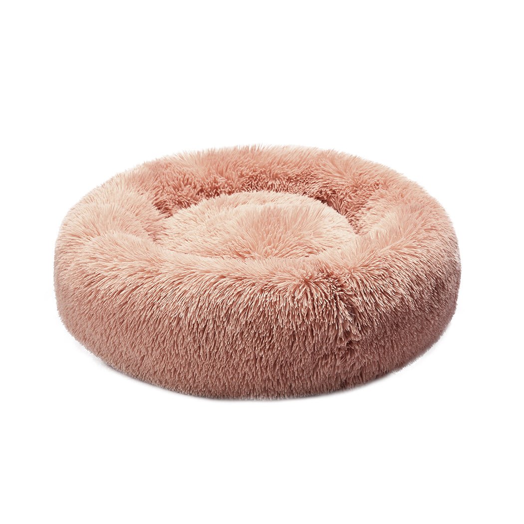 Medium Donut Calming Pet Bed for Cat and Dog - Pink - Rivercity House & Home Co. (ABN 18 642 972 209) - Affordable Modern Furniture Australia