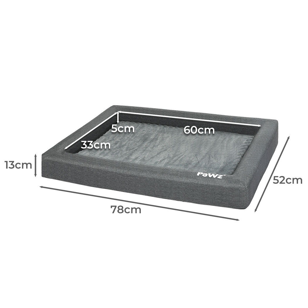 Medium Memory Foam Calming Dog Bed - Grey - Rivercity House & Home Co. (ABN 18 642 972 209) - Affordable Modern Furniture Australia