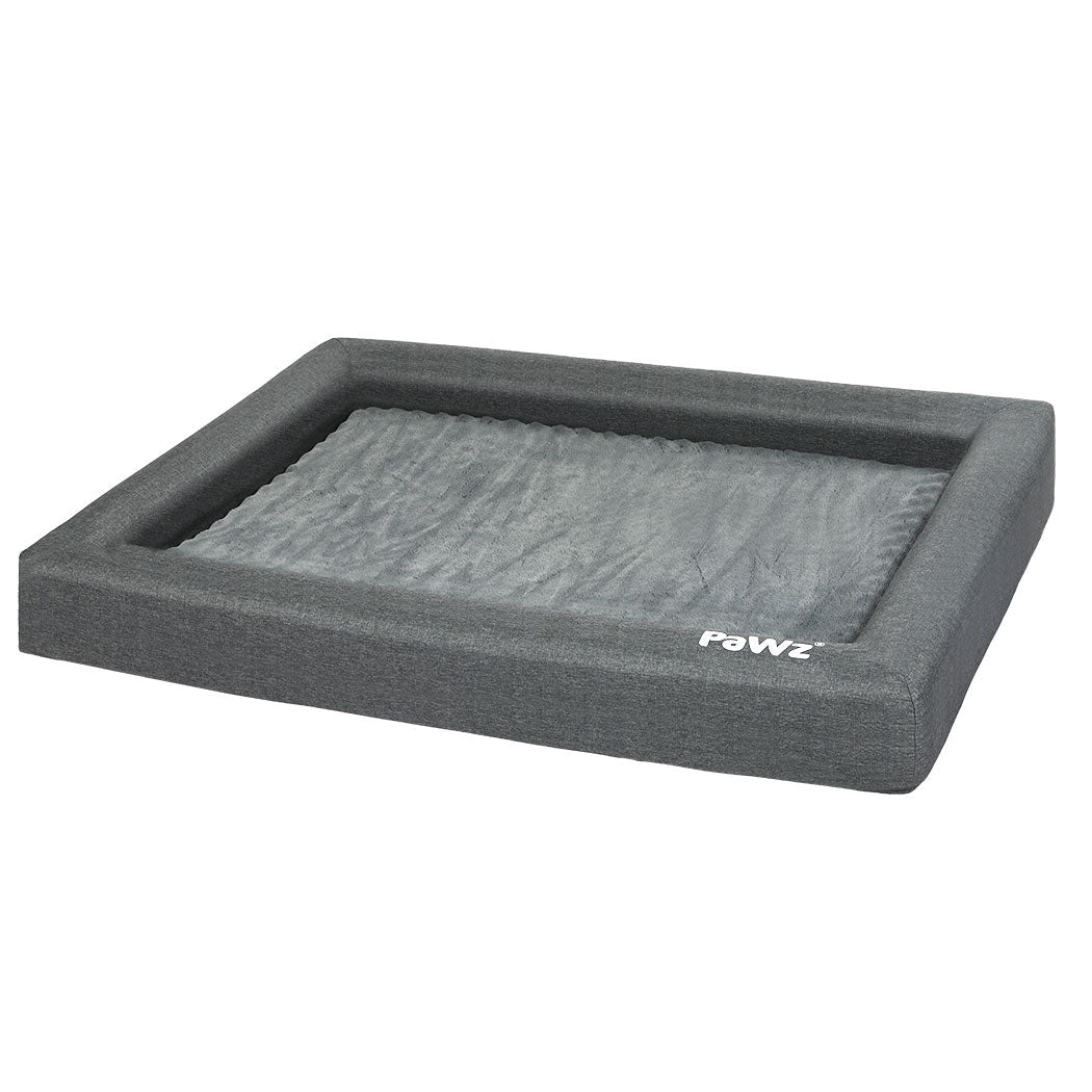 Medium Memory Foam Calming Dog Bed - Grey - Rivercity House & Home Co. (ABN 18 642 972 209) - Affordable Modern Furniture Australia
