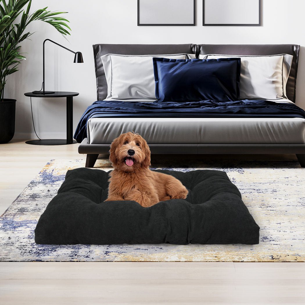 Medium Pet Calming Bed Cushion for Dog and Cat - Dark Grey - Rivercity House & Home Co. (ABN 18 642 972 209) - Affordable Modern Furniture Australia