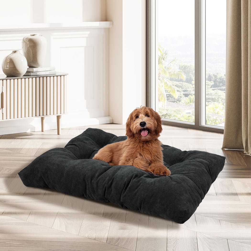 Medium Pet Calming Bed Cushion for Dog and Cat - Dark Grey - Rivercity House & Home Co. (ABN 18 642 972 209) - Affordable Modern Furniture Australia