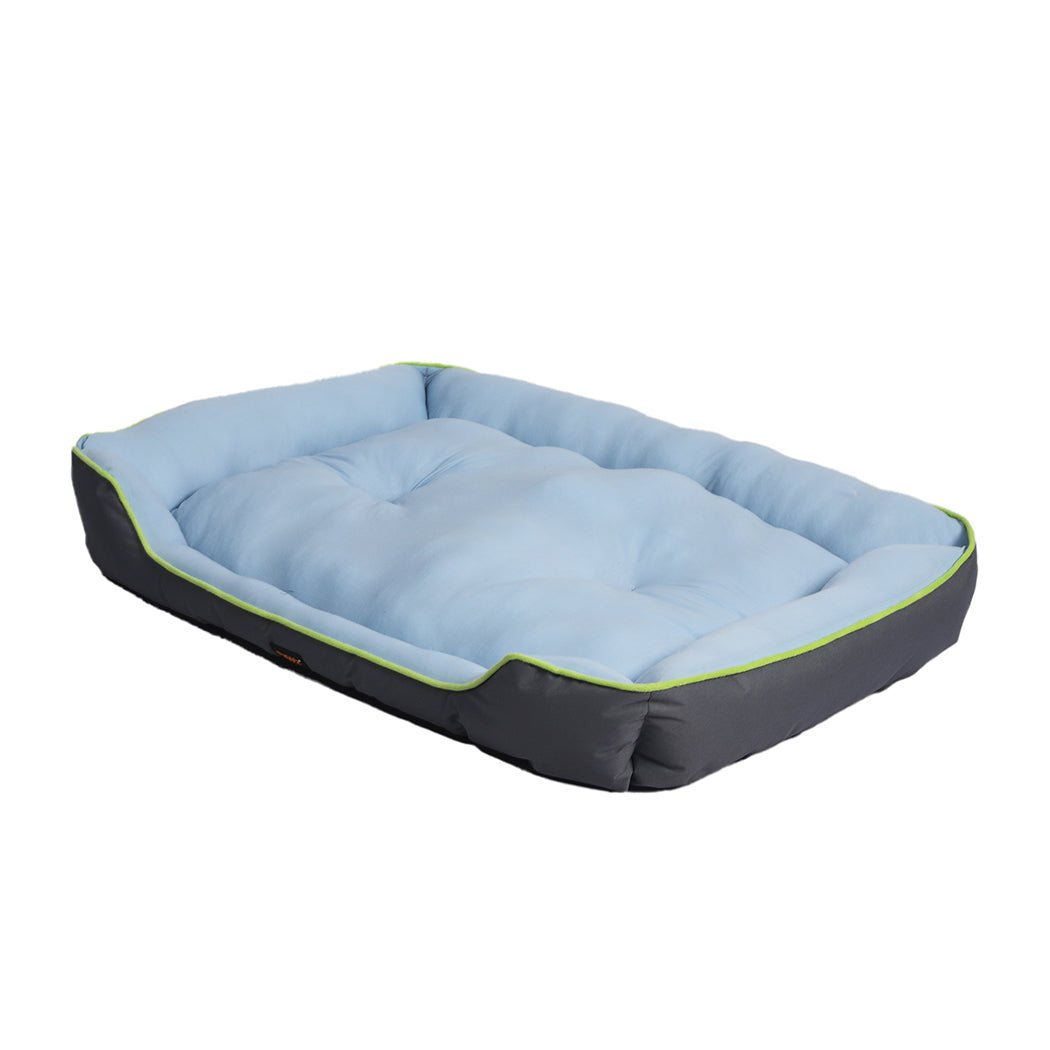 Medium Pet Cooling Bed Sofa Mat with Bolster - Grey - Rivercity House & Home Co. (ABN 18 642 972 209) - Affordable Modern Furniture Australia