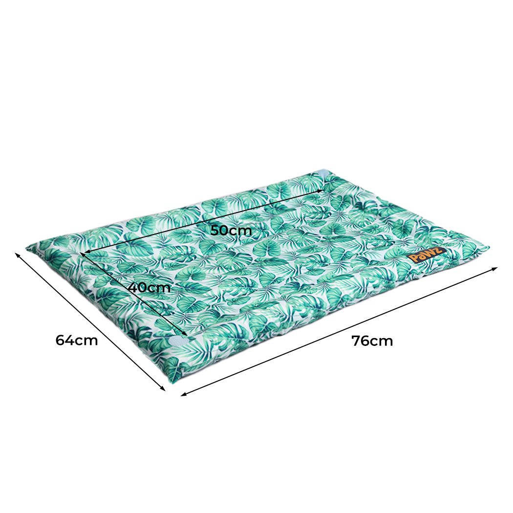 Medium Pet Cooling Gel Mat with Bolster for Cats and Dogs - Blue - Rivercity House & Home Co. (ABN 18 642 972 209) - Affordable Modern Furniture Australia
