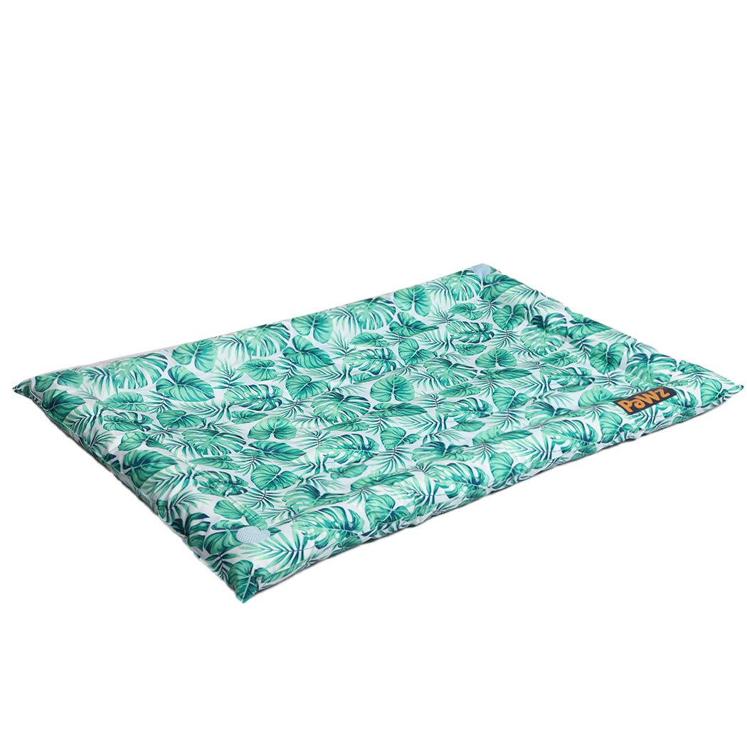 Medium Pet Cooling Gel Mat with Bolster for Cats and Dogs - Blue - Rivercity House & Home Co. (ABN 18 642 972 209) - Affordable Modern Furniture Australia