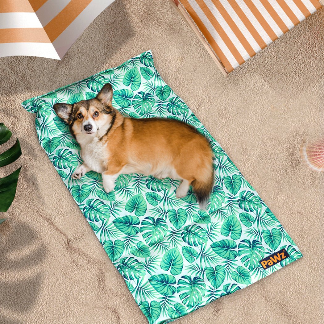 Medium Pet Cooling Mat with Gel Pillow for Cats and Dogs - Blue - Rivercity House & Home Co. (ABN 18 642 972 209) - Affordable Modern Furniture Australia