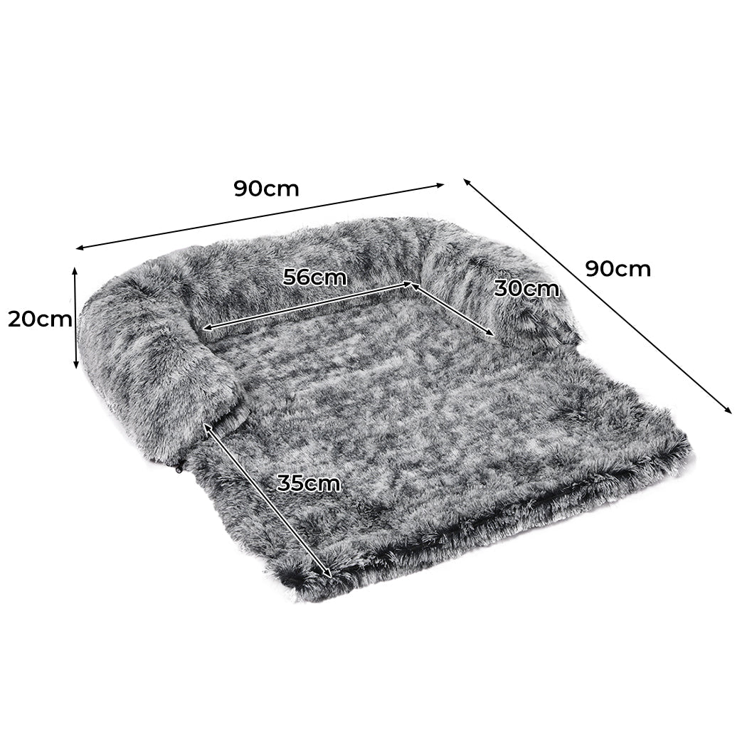 Medium Pet Protector Sofa Cover with Bolster - Charcoal - Rivercity House & Home Co. (ABN 18 642 972 209) - Affordable Modern Furniture Australia