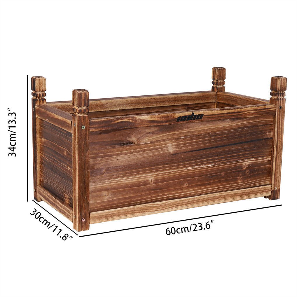 Medium Raised Garden Bed 60x30x33cm Wooden Planter Box - Home & Garden > Garden Beds > Garden Beds & Planters - Rivercity House & Home Co. (ABN 18 642 972 209) - Affordable Modern Furniture Australia