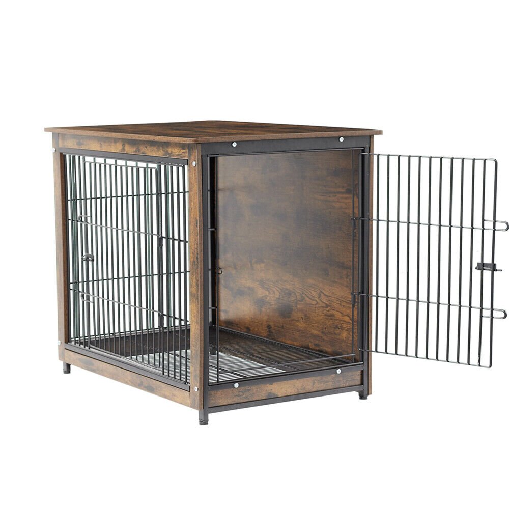 Medium Wooden Dog Crate Kennel 80.5x59x70cm Dual-Purpose End Table Nightstand - Pet Care > Dog Supplies > Dog Beds - Rivercity House & Home Co. (ABN 18 642 972 209) - Affordable Modern Furniture Australia