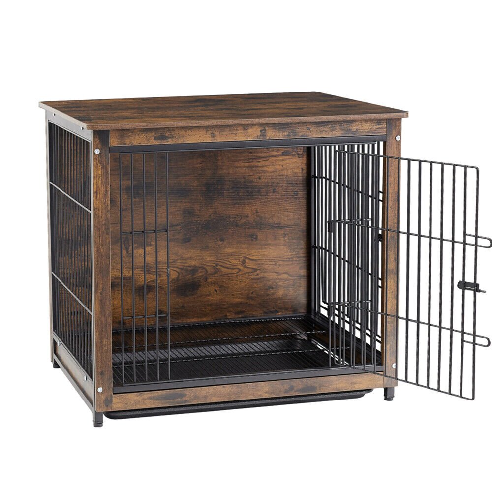 Medium Wooden Dog Crate Kennel 80.5x59x70cm Dual-Purpose End Table Nightstand - Pet Care > Dog Supplies > Dog Beds - Rivercity House & Home Co. (ABN 18 642 972 209) - Affordable Modern Furniture Australia