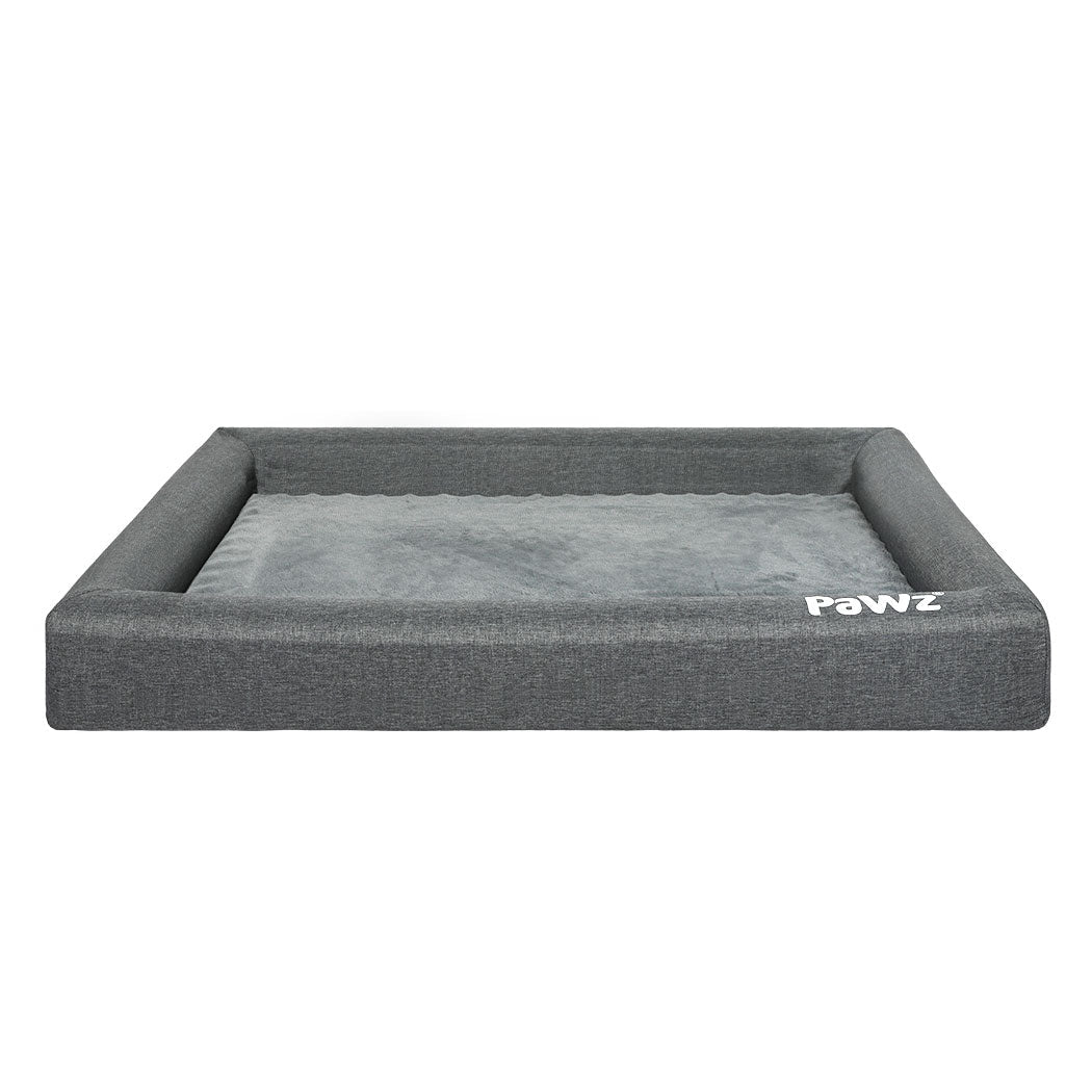Memory Foam Calming Dog Bed Large - Grey - Rivercity House & Home Co. (ABN 18 642 972 209) - Affordable Modern Furniture Australia
