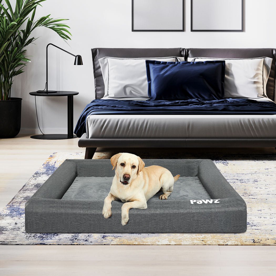 Memory Foam Calming Dog Bed XL X - Large - Grey - Rivercity House & Home Co. (ABN 18 642 972 209) - Affordable Modern Furniture Australia
