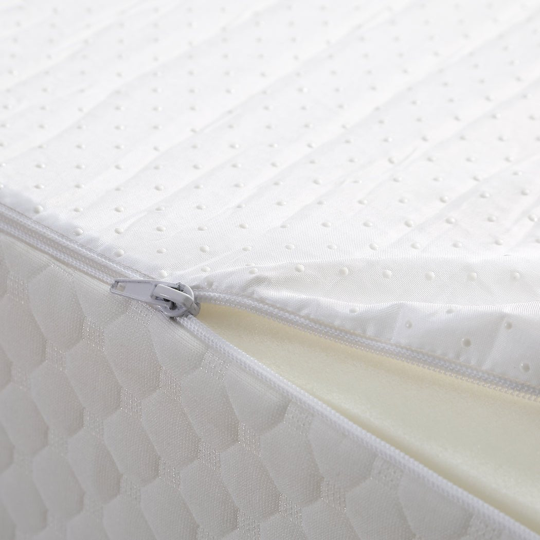 Memory Foam Mattress Topper 25.5cm with Removable Cover - White - Rivercity House & Home Co. (ABN 18 642 972 209) - Affordable Modern Furniture Australia