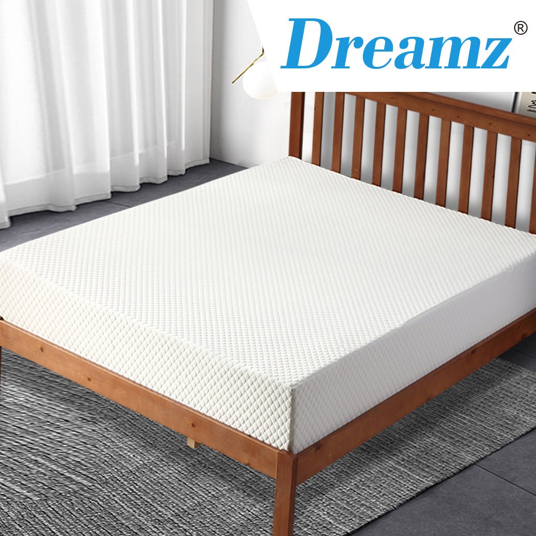 Memory Foam Mattress Topper 25.5cm with Removable Cover - White - Rivercity House & Home Co. (ABN 18 642 972 209) - Affordable Modern Furniture Australia