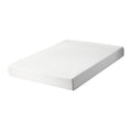 Memory Foam Mattress Topper 25.5cm with Removable Cover - White