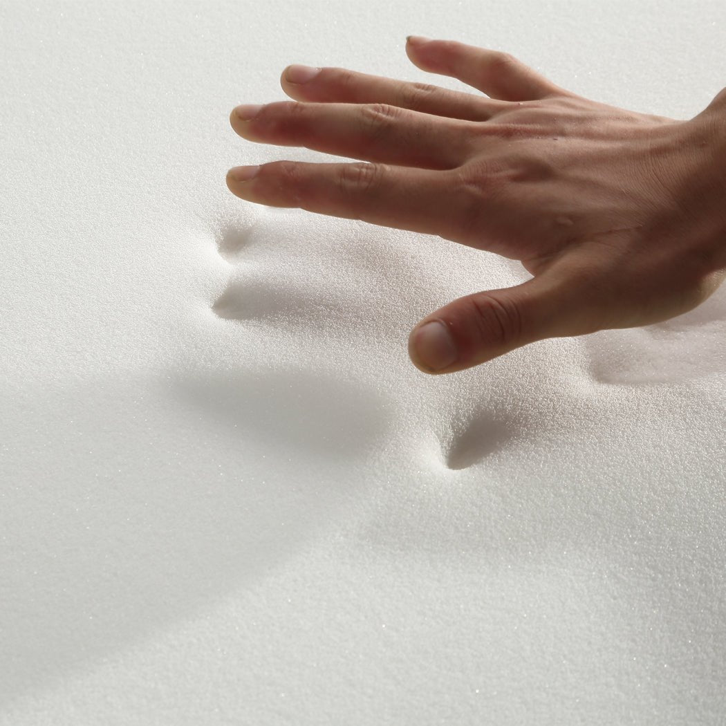 Memory Foam Mattress Topper 25.5cm with Removable Cover - White - Rivercity House & Home Co. (ABN 18 642 972 209) - Affordable Modern Furniture Australia