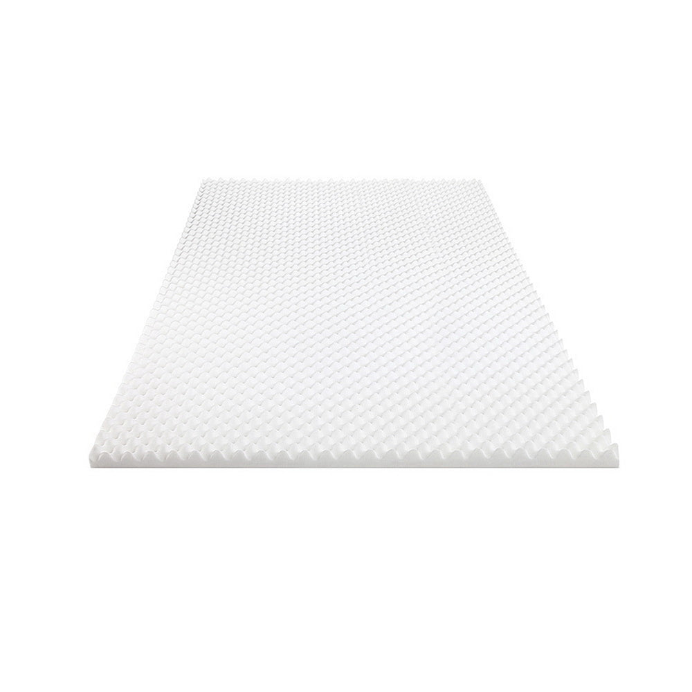 Memory Foam Mattress Topper Egg Crate 5cm King Single - Furniture > Mattresses > Mattress Toppers - Rivercity House & Home Co. (ABN 18 642 972 209) - Affordable Modern Furniture Australia