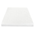 Memory Foam Mattress Topper King Single 5cm Dual-Sided Comfort - White