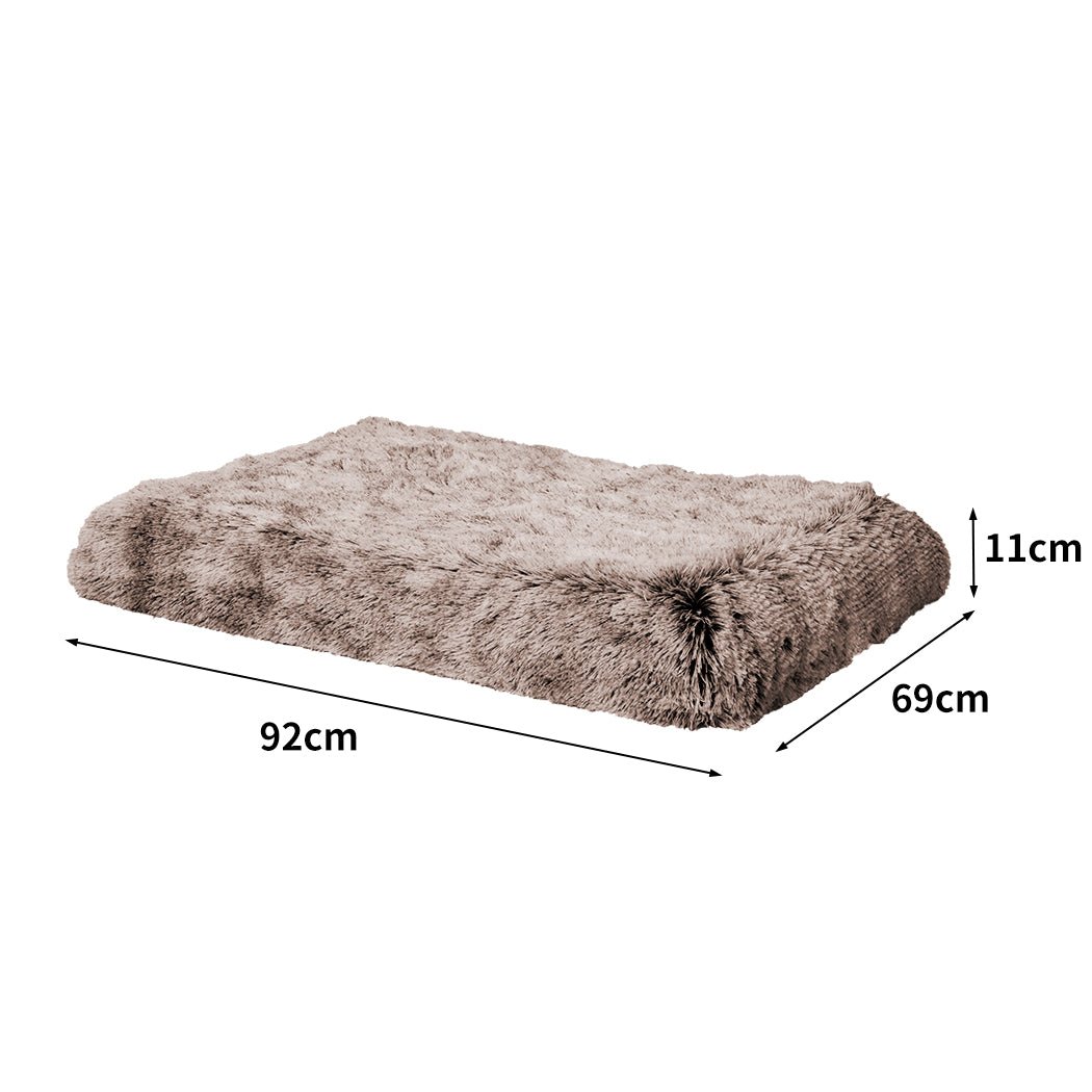 Memory Foam Medium Dog Calming Mat Bed - Coffee - Rivercity House & Home Co. (ABN 18 642 972 209) - Affordable Modern Furniture Australia