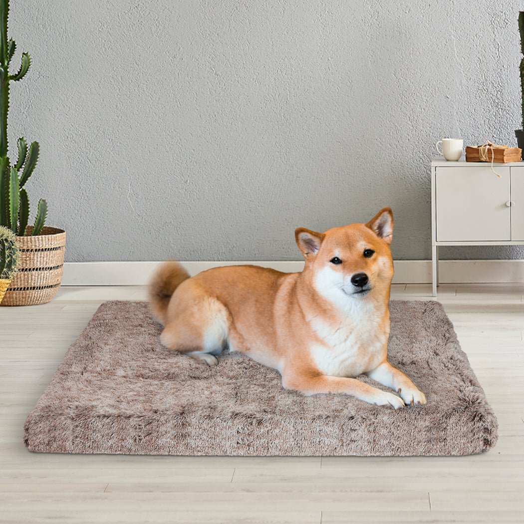 Memory Foam Medium Dog Calming Mat Bed - Coffee - Rivercity House & Home Co. (ABN 18 642 972 209) - Affordable Modern Furniture Australia