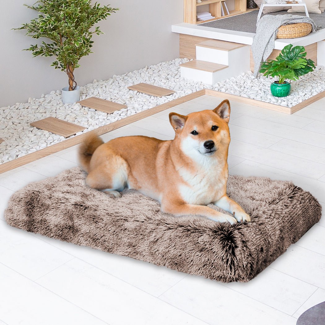 Memory Foam Medium Dog Calming Mat Bed - Coffee - Rivercity House & Home Co. (ABN 18 642 972 209) - Affordable Modern Furniture Australia