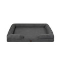Memory Foam Orthopaedic Pet Sofa Bed with Raised Rim - Grey