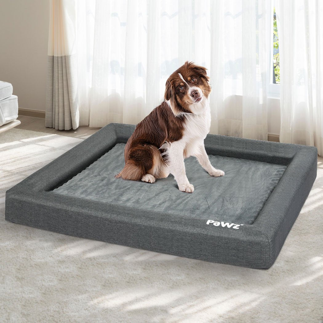 Memory Foam XXL Calming Dog Bed - Grey - Rivercity House & Home Co. (ABN 18 642 972 209) - Affordable Modern Furniture Australia