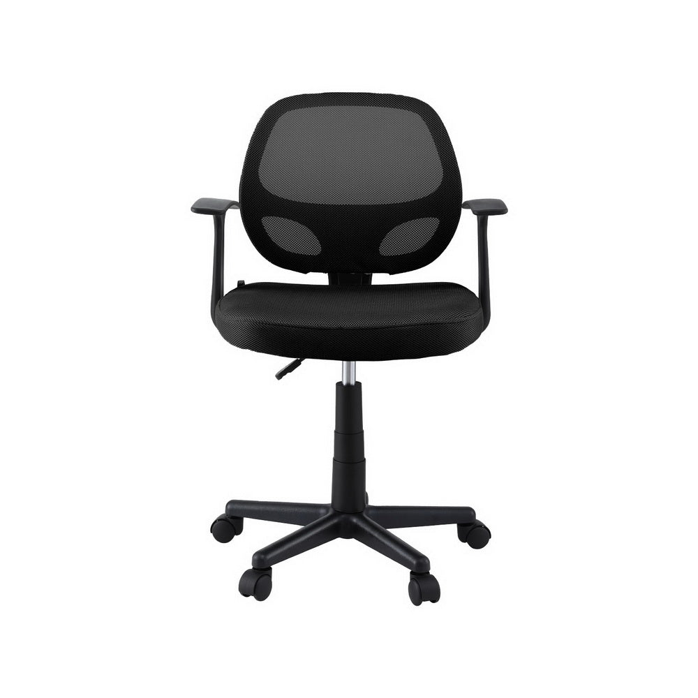 Mesh Office Chair Computer Gaming Desk Chairs Work Study Mid Back Black - Furniture > Office > Office & Desk Chairs - Rivercity House & Home Co. (ABN 18 642 972 209) - Affordable Modern Furniture Australia