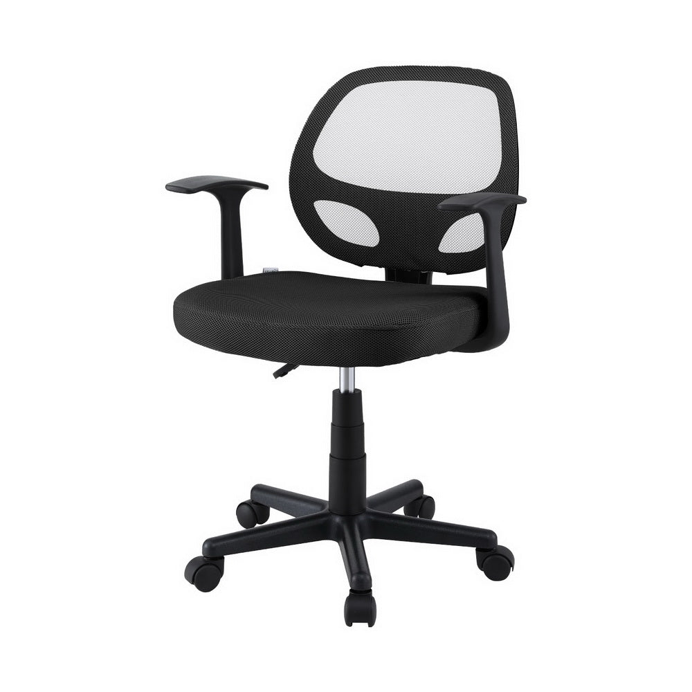 Mesh Office Chair Computer Gaming Desk Chairs Work Study Mid Back Black - Furniture > Office > Office & Desk Chairs - Rivercity House & Home Co. (ABN 18 642 972 209) - Affordable Modern Furniture Australia