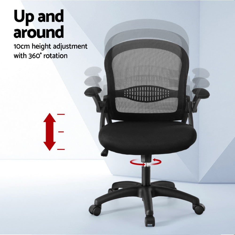 Mesh Office Chair Computer Gaming Desk Chairs Work Study Mid Back - Furniture > Office > Office & Desk Chairs - Rivercity House & Home Co. (ABN 18 642 972 209) - Affordable Modern Furniture Australia