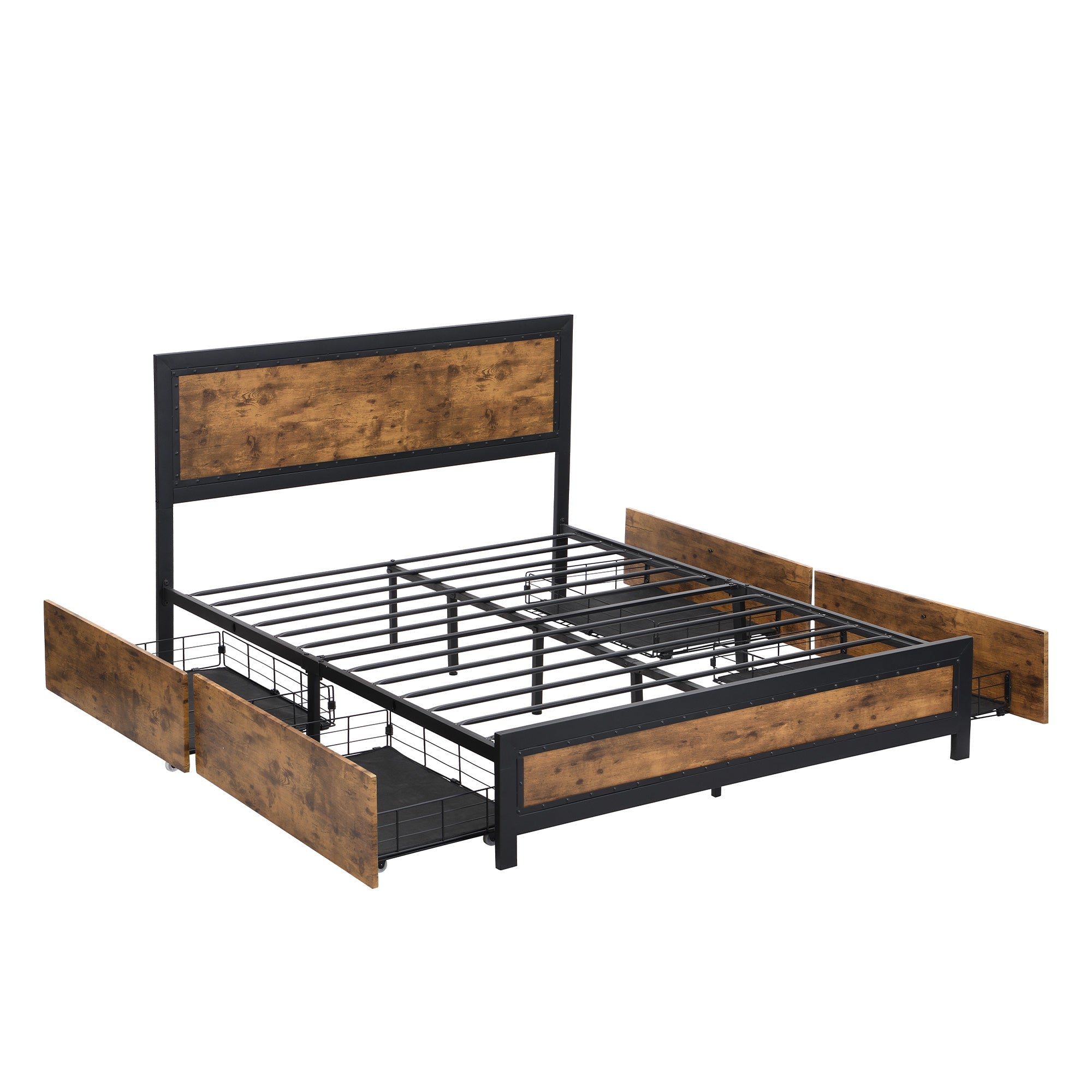 Metal Bed Frame - Double - Rivercity House & Home Co. (ABN 18 642 972 209) - Affordable Modern Furniture Australia