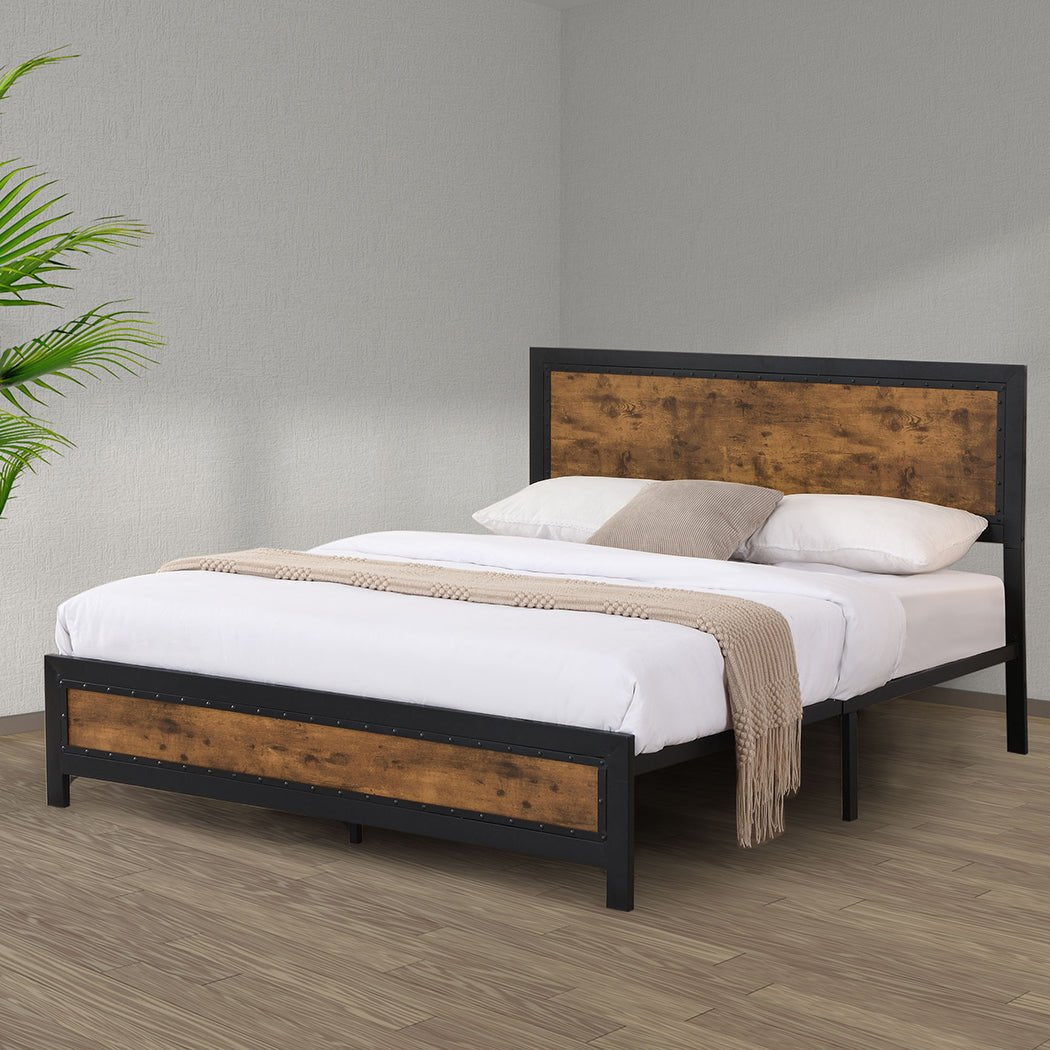 Metal Bed Frame - Double - Rivercity House & Home Co. (ABN 18 642 972 209) - Affordable Modern Furniture Australia