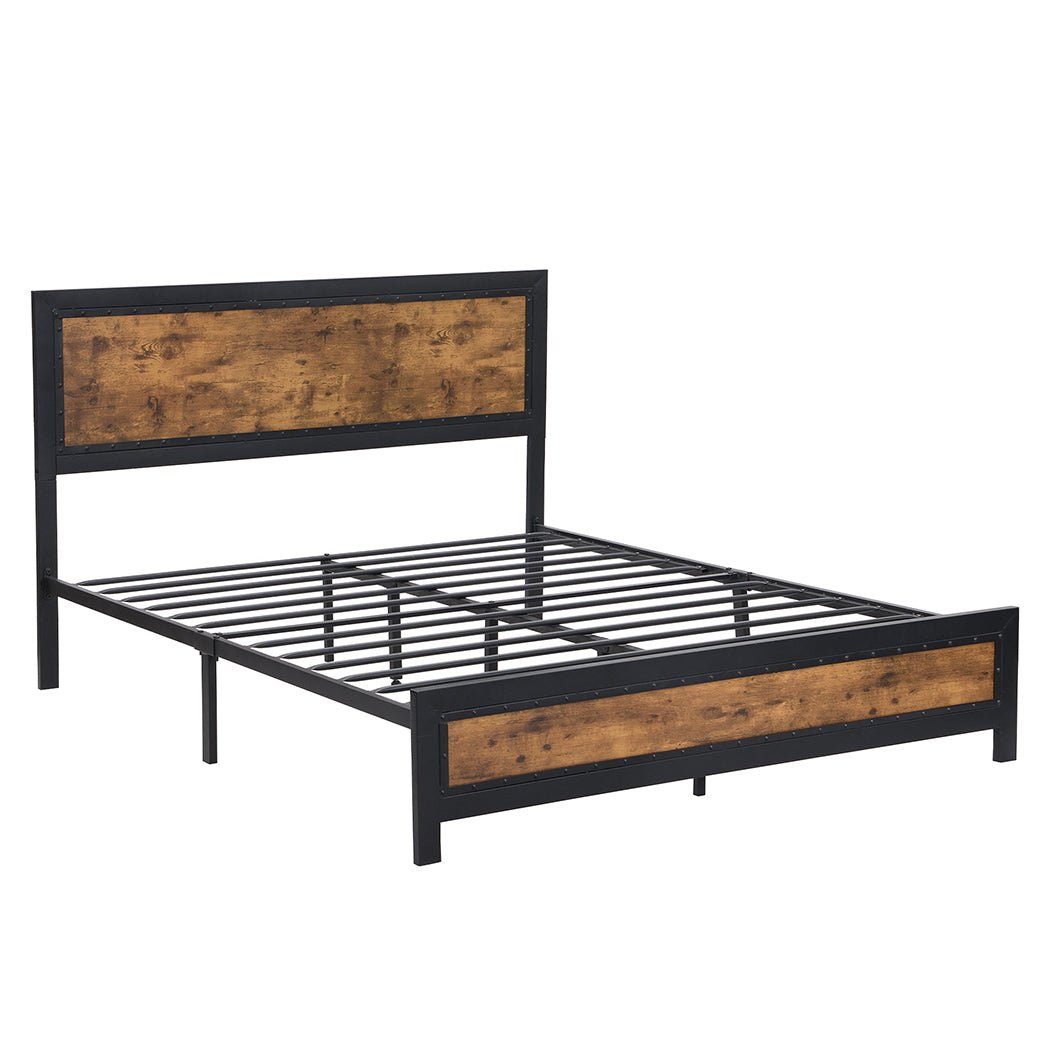 Metal Bed Frame - Double - Rivercity House & Home Co. (ABN 18 642 972 209) - Affordable Modern Furniture Australia