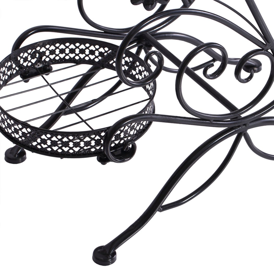Metal Plant Stand for Indoor and Outdoor Use - Black - Rivercity House & Home Co. (ABN 18 642 972 209) - Affordable Modern Furniture Australia