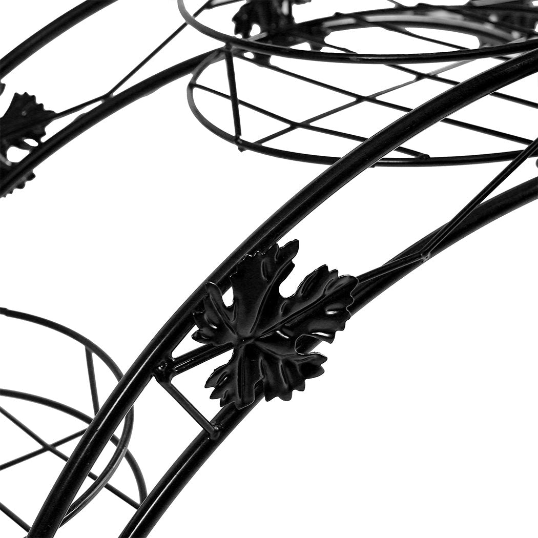 Metal Plant Stand for Indoor and Outdoor Use - Black - Rivercity House & Home Co. (ABN 18 642 972 209) - Affordable Modern Furniture Australia