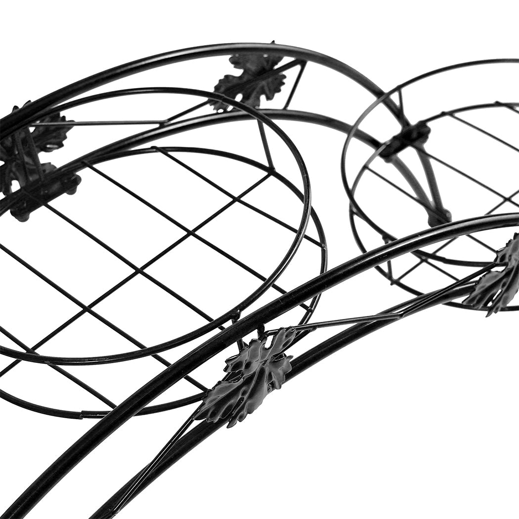 Metal Plant Stand for Indoor and Outdoor Use - Black - Rivercity House & Home Co. (ABN 18 642 972 209) - Affordable Modern Furniture Australia