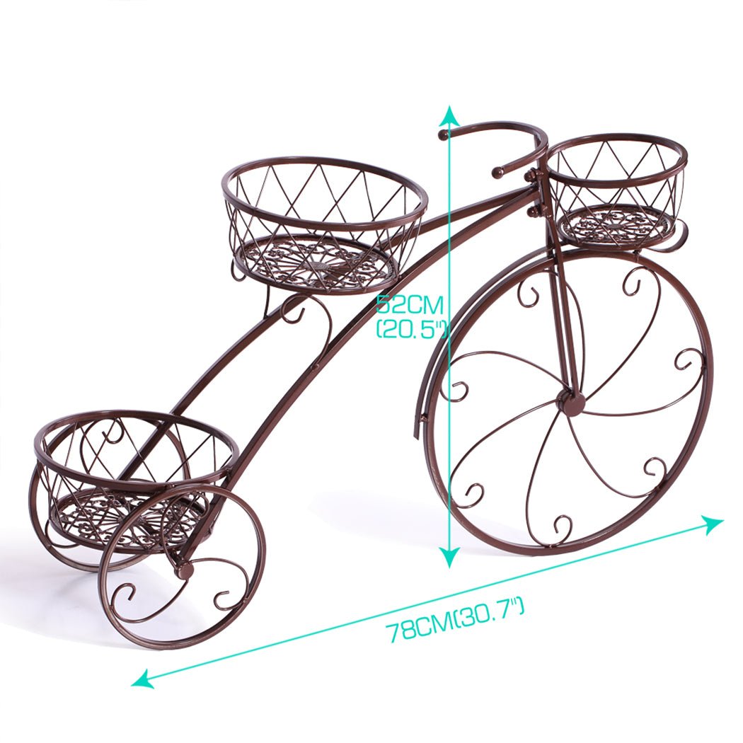 Metal Plant Stand for Indoor and Outdoor Use - Bronze - Rivercity House & Home Co. (ABN 18 642 972 209) - Affordable Modern Furniture Australia