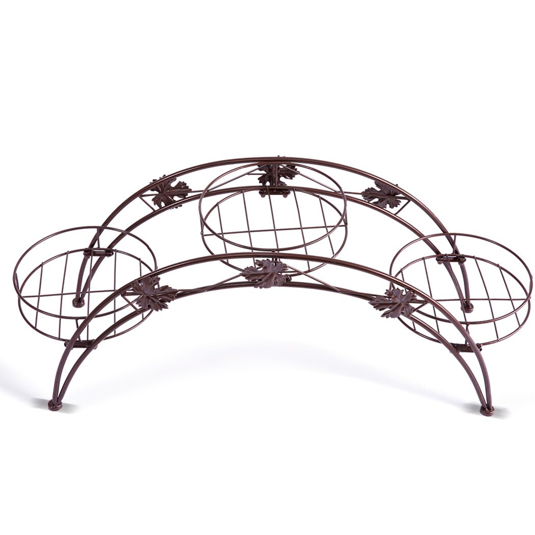Metal Plant Stand for Indoor and Outdoor Use - Bronze - Rivercity House & Home Co. (ABN 18 642 972 209) - Affordable Modern Furniture Australia