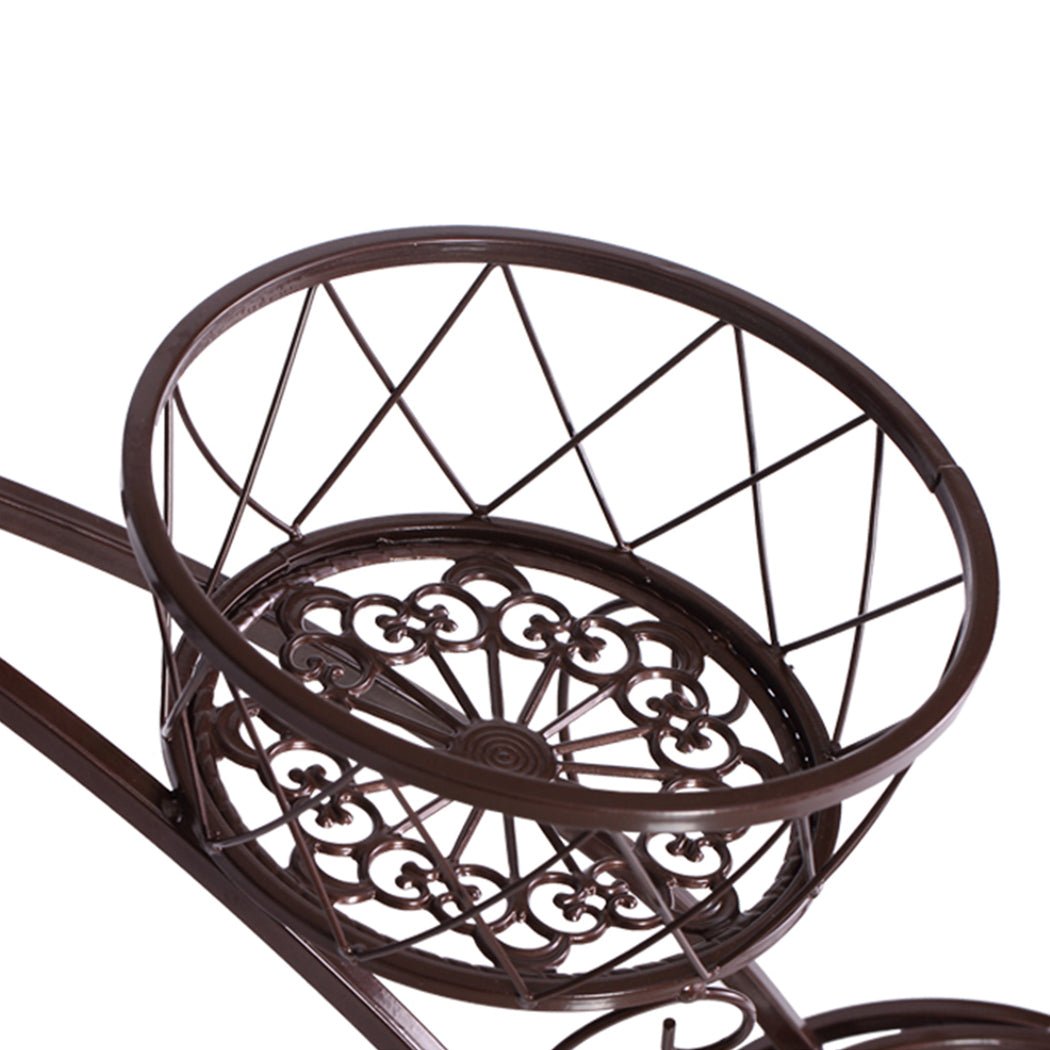 Metal Plant Stand for Indoor and Outdoor Use - Bronze - Rivercity House & Home Co. (ABN 18 642 972 209) - Affordable Modern Furniture Australia